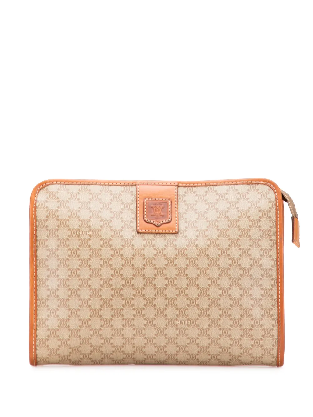 Céline Pre-Owned 2009 Macadam Coated Canvas clutch bag - ブラウン Céline Pre-Owned 2009 Macadam Coated Canvas clutch bag - ブラウン