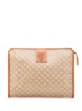 Céline Pre-Owned 2009 Macadam Coated Canvas clutch bag - Brown