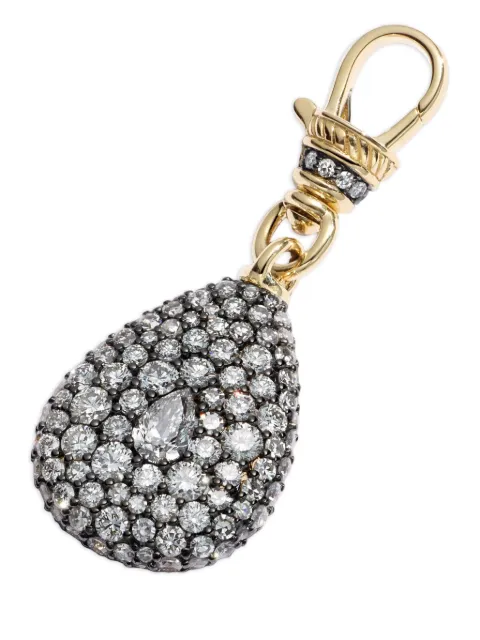 Lucy Delius Jewellery 14K yellow gold Pear diamond pendant charm