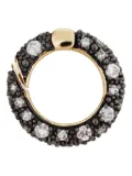 Lucy Delius Jewellery 14kt yellow gold Connection diamond pendant charm - Black
