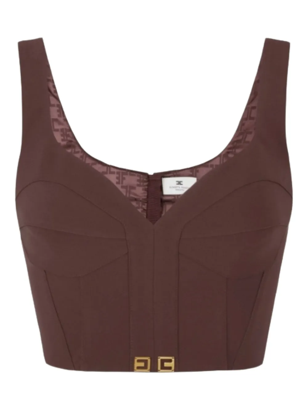 Elisabetta Franchi corset-style top | Red | Image 1