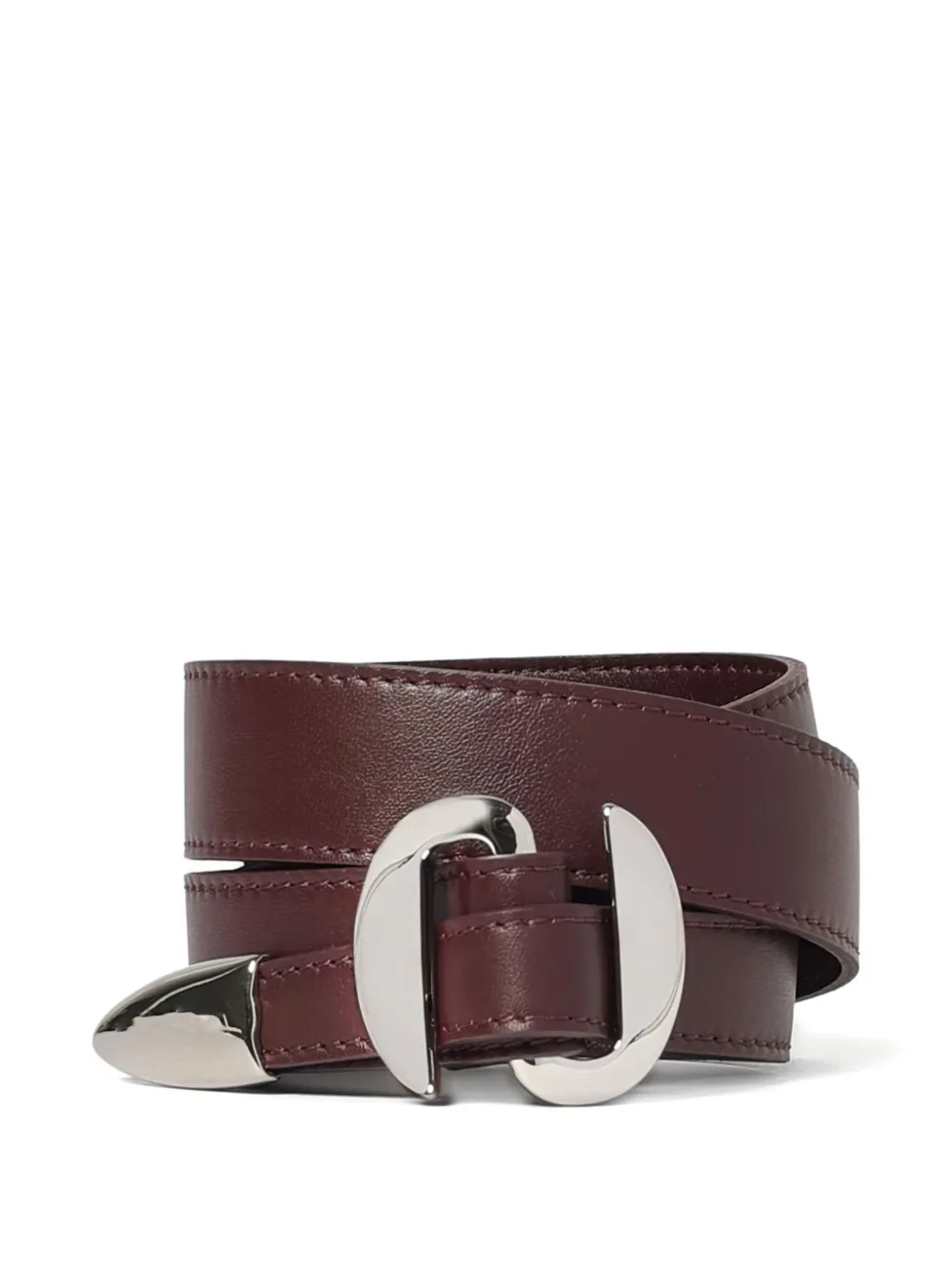 Orciani Buckle Belt In Burgundy