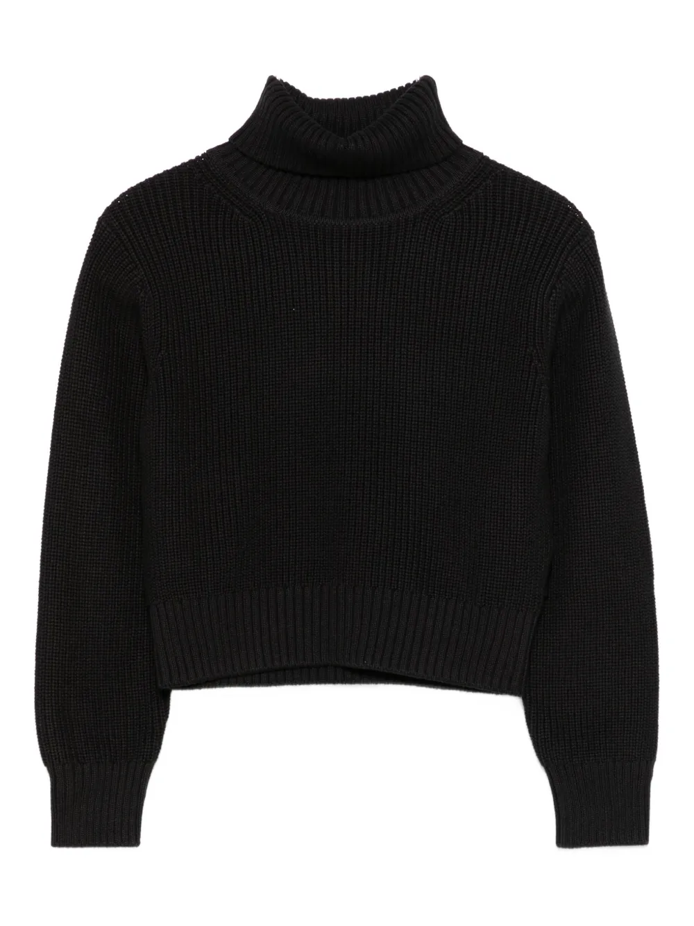 Aspesi Kids turtleneck ribbed sweater | Black | Image 1