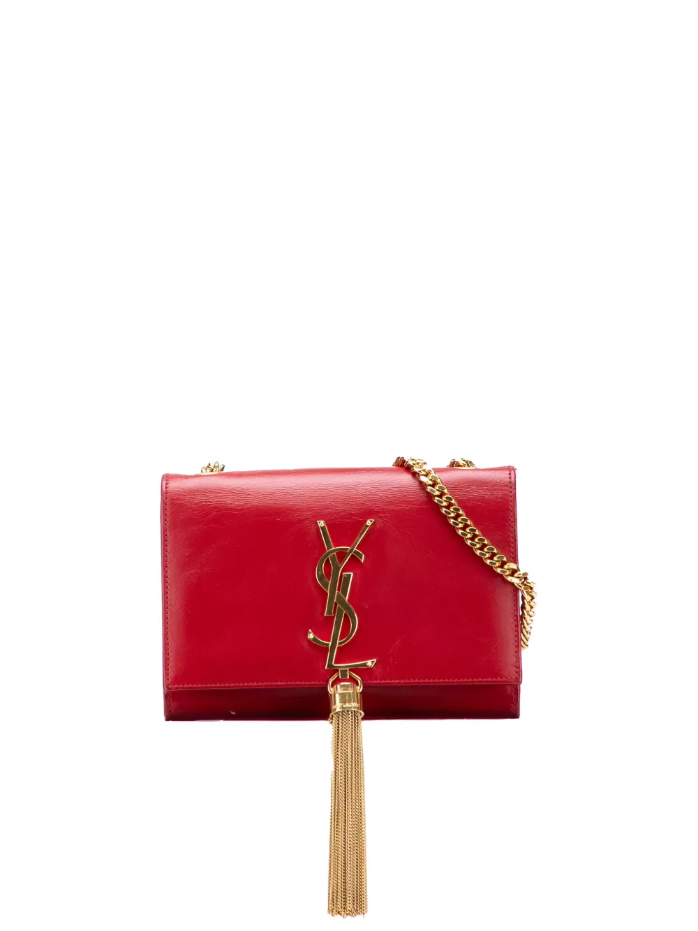 Saint Laurent Pre-Owned 2013 スモール レザー モノグラム ケイト タッセル ショルダーバッグ - レッド Saint Laurent Pre-Owned 2013 スモール レザー モノグラム ケイト タッセル ショルダーバッグ - レッド