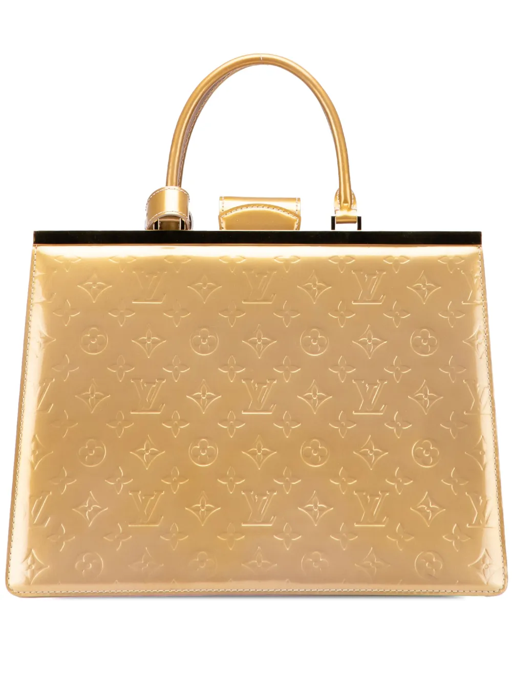 Louis Vuitton Pre-Owned 2012 Monogram Vernis Deesse GM handbag | Gold | Image 1