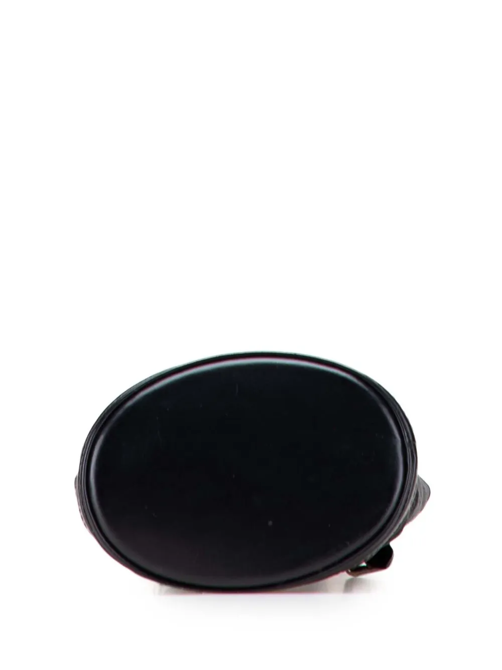 Pre-owned Louis Vuitton 2001 Monogram Mini Satin Bucket Bag In Black
