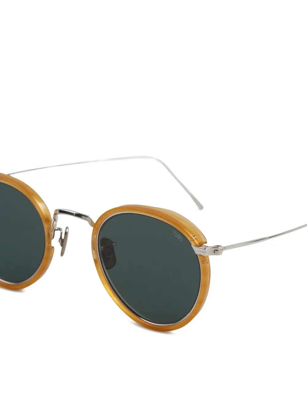 Eyevan7285 Zonnebril met rond montuur Zilver