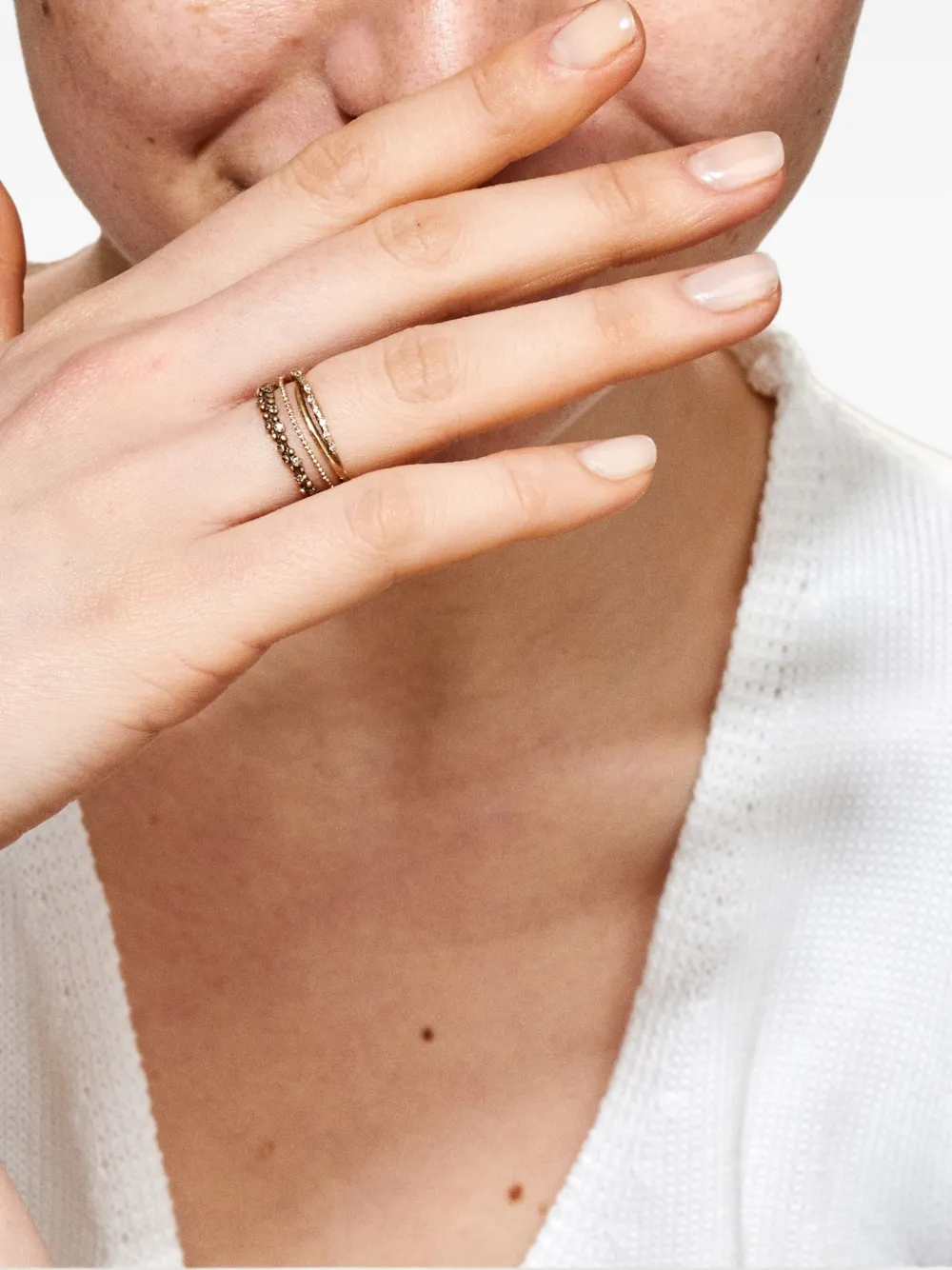 Noguchi 14kt Yellow Gold Daphne Diamond Ring In Gold