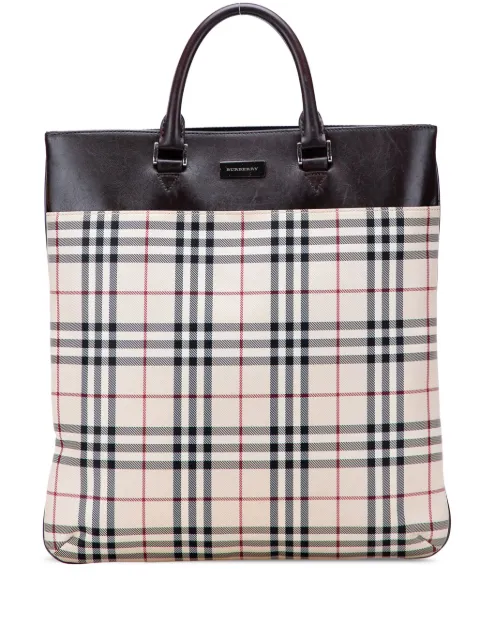 Burberry Pre-Owned 2000-2017 House Check Canvas tote bag