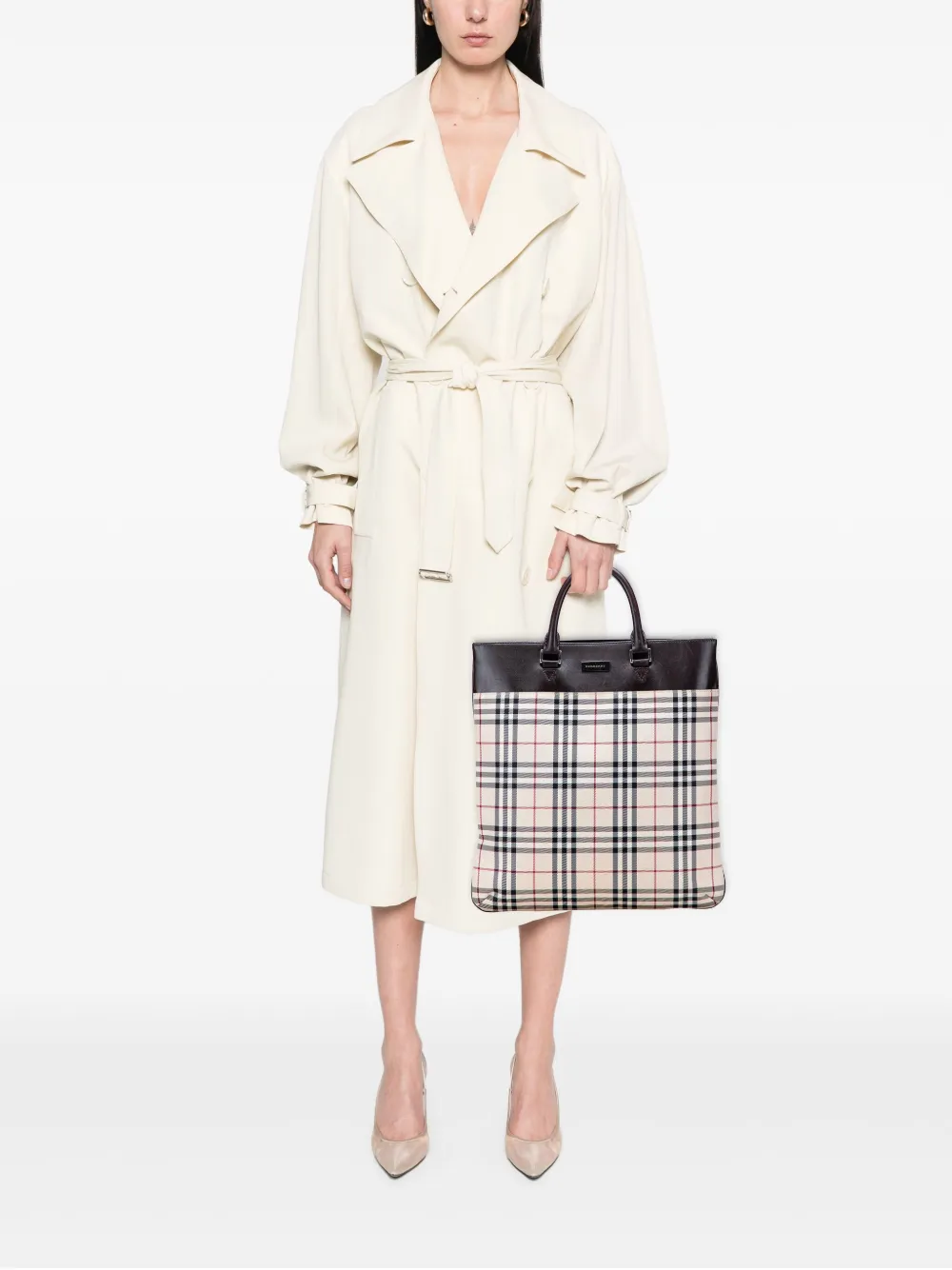 Burberry Pre-Owned 2000-2017 House Check Canvas tote bag | Pre-Owned | Image 2