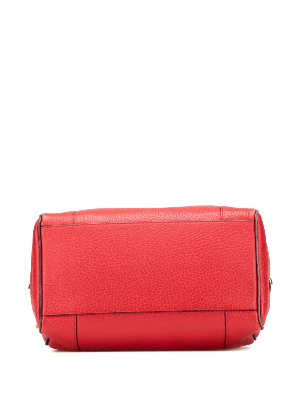Pre-owned Loewe 2012 Leather Fusta 25 Satchel In Red