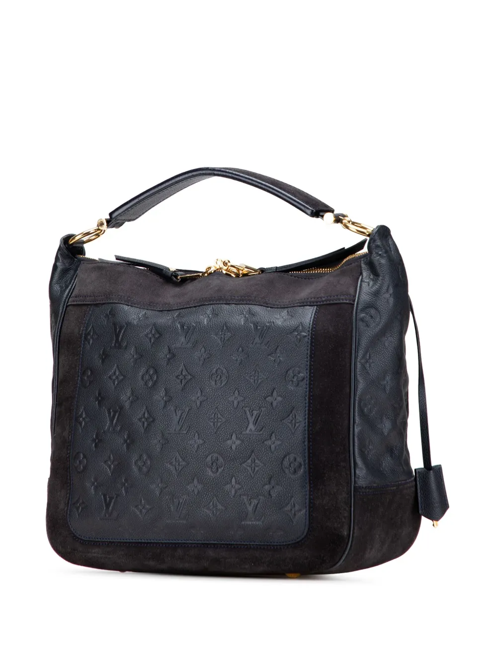 Pre-owned Louis Vuitton 2012 Monogram Empreinte Audacieuse Mm Satchel In Blue