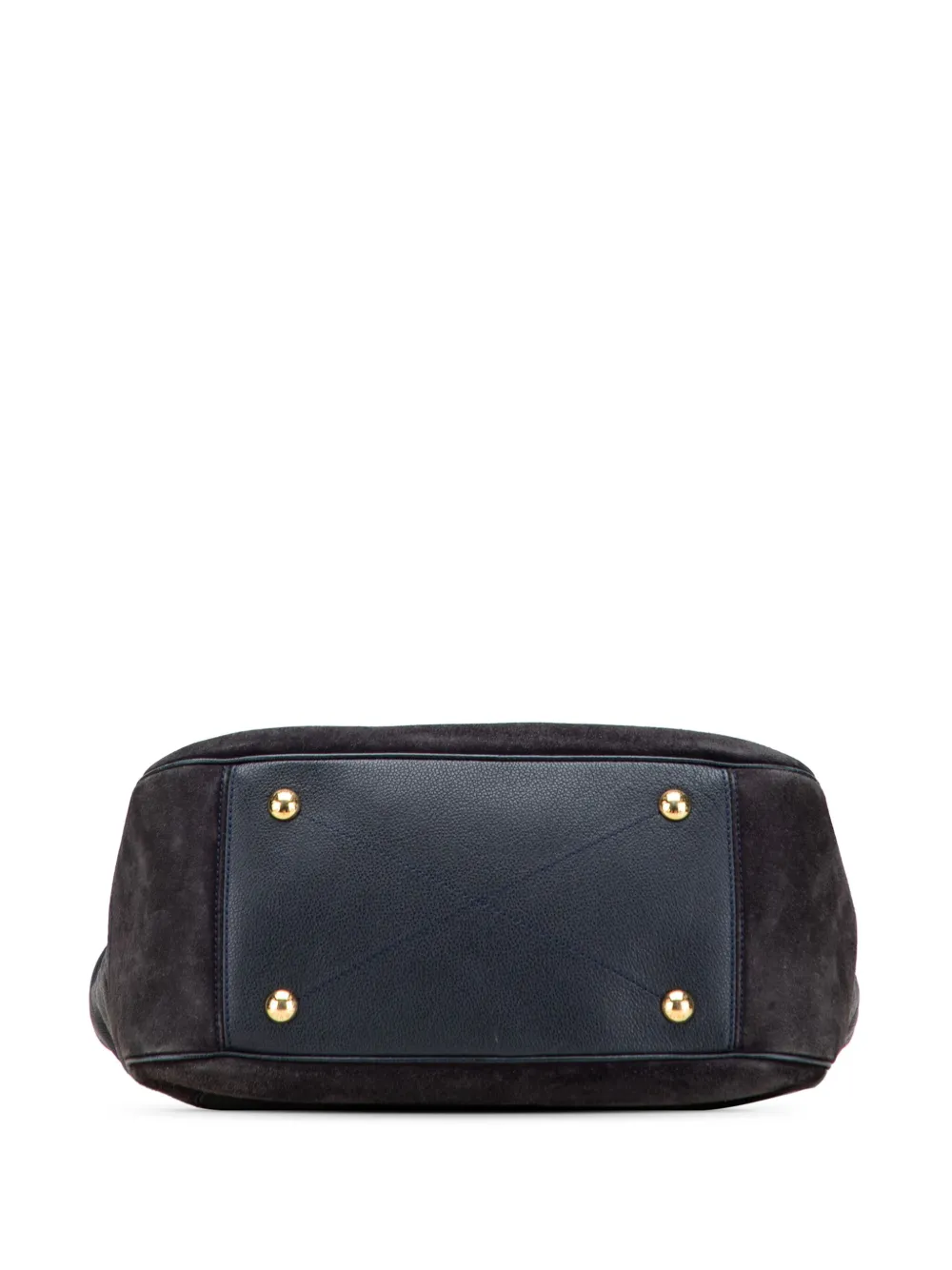 Pre-owned Louis Vuitton 2012 Monogram Empreinte Audacieuse Mm Satchel In Blue