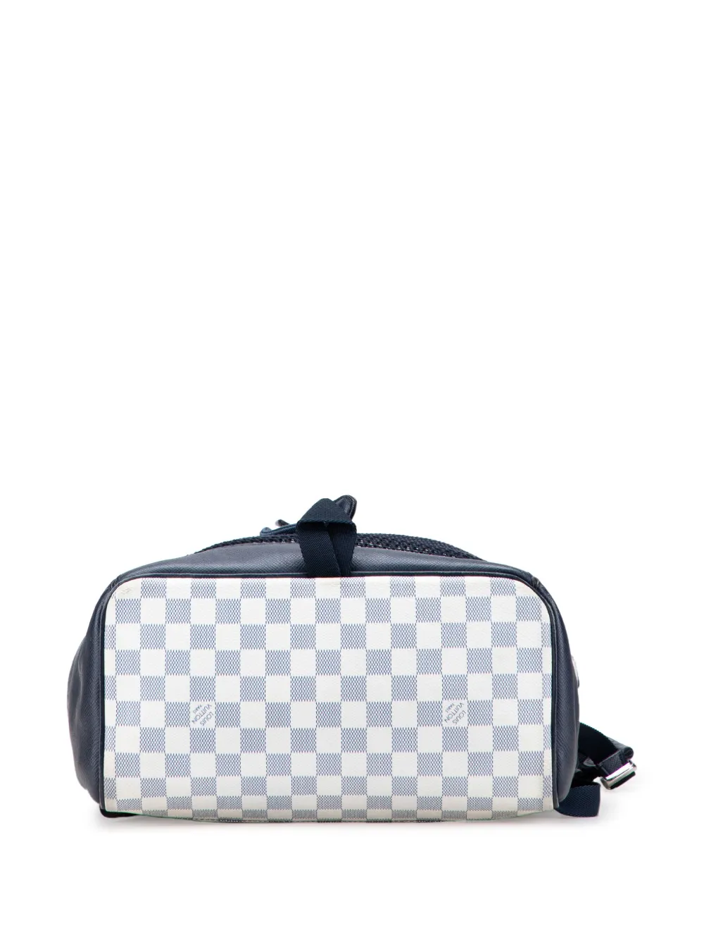 Pre-owned Louis Vuitton 2018 Damier Azur Coastline Matchpoint Backpack In White