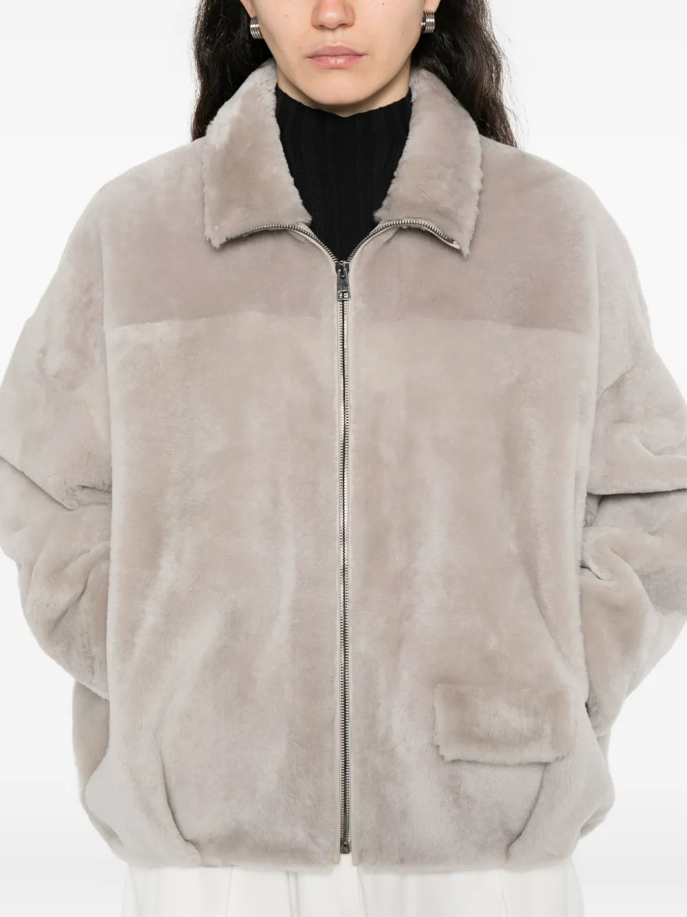 Simonetta Ravizza Zip-front Pocket Jacket In Multi