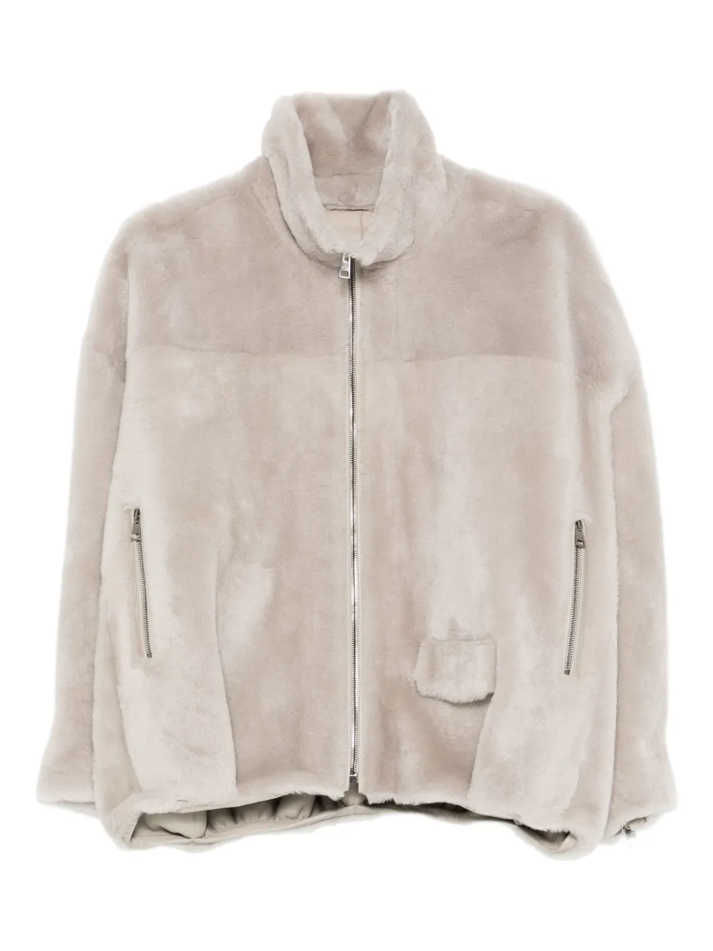 Simonetta Ravizza zip-front pocket jacket | Grey | Image 1