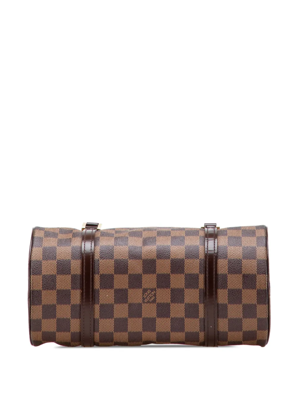 Pre-owned Louis Vuitton 2004 Damier Ebene Papillon 26 Handbag In Brown