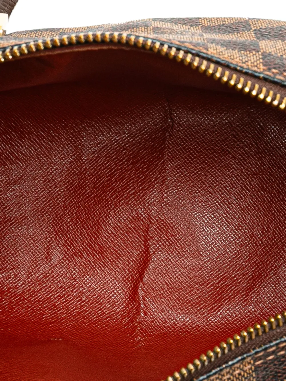 Pre-owned Louis Vuitton 2004 Damier Ebene Papillon 26 Handbag In Brown