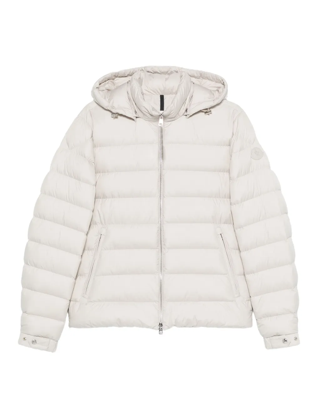 Moncler hooded quilted jacket | Grey | Image 1