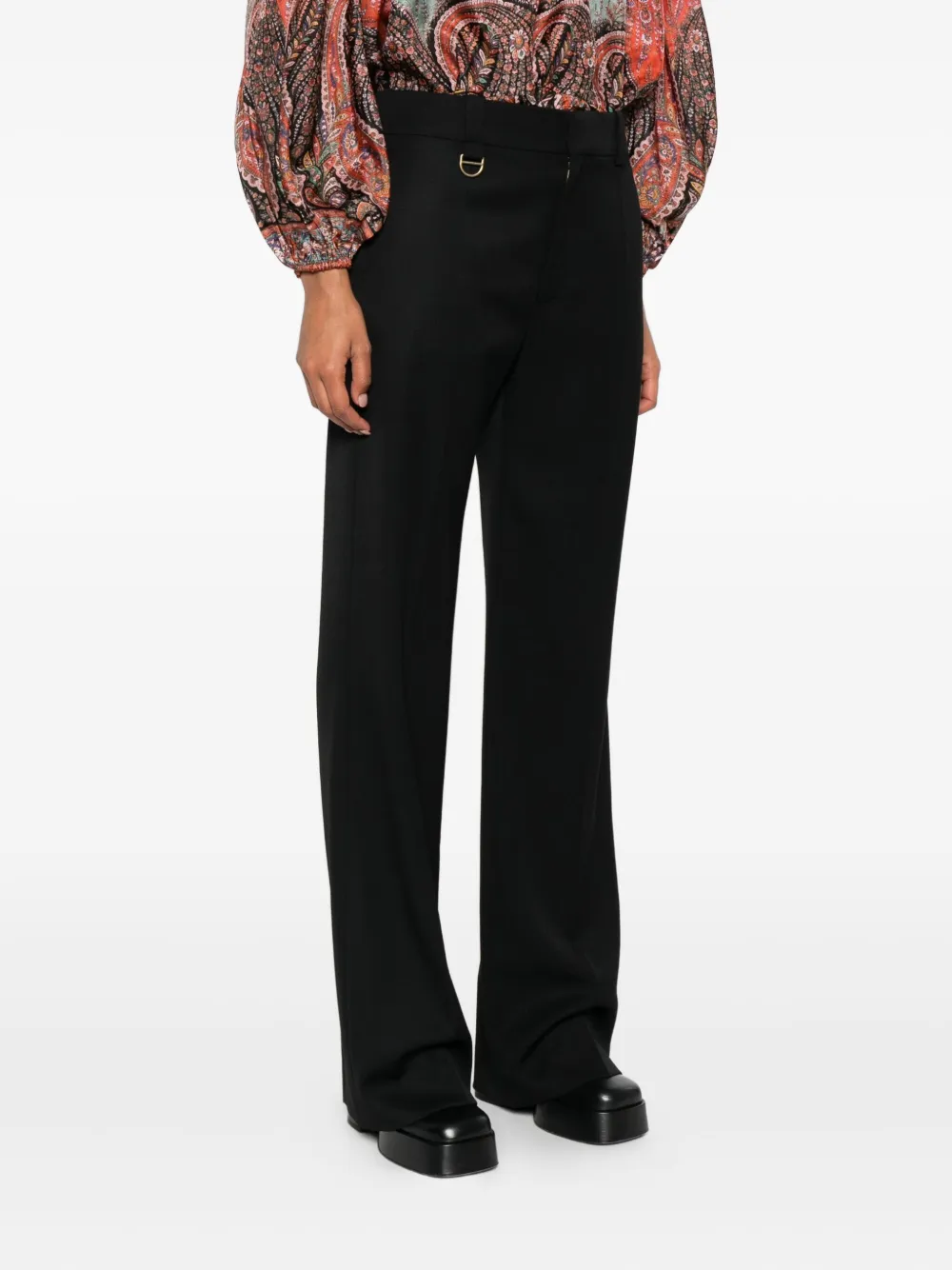 Chloé Broek met ringdetail Zwart