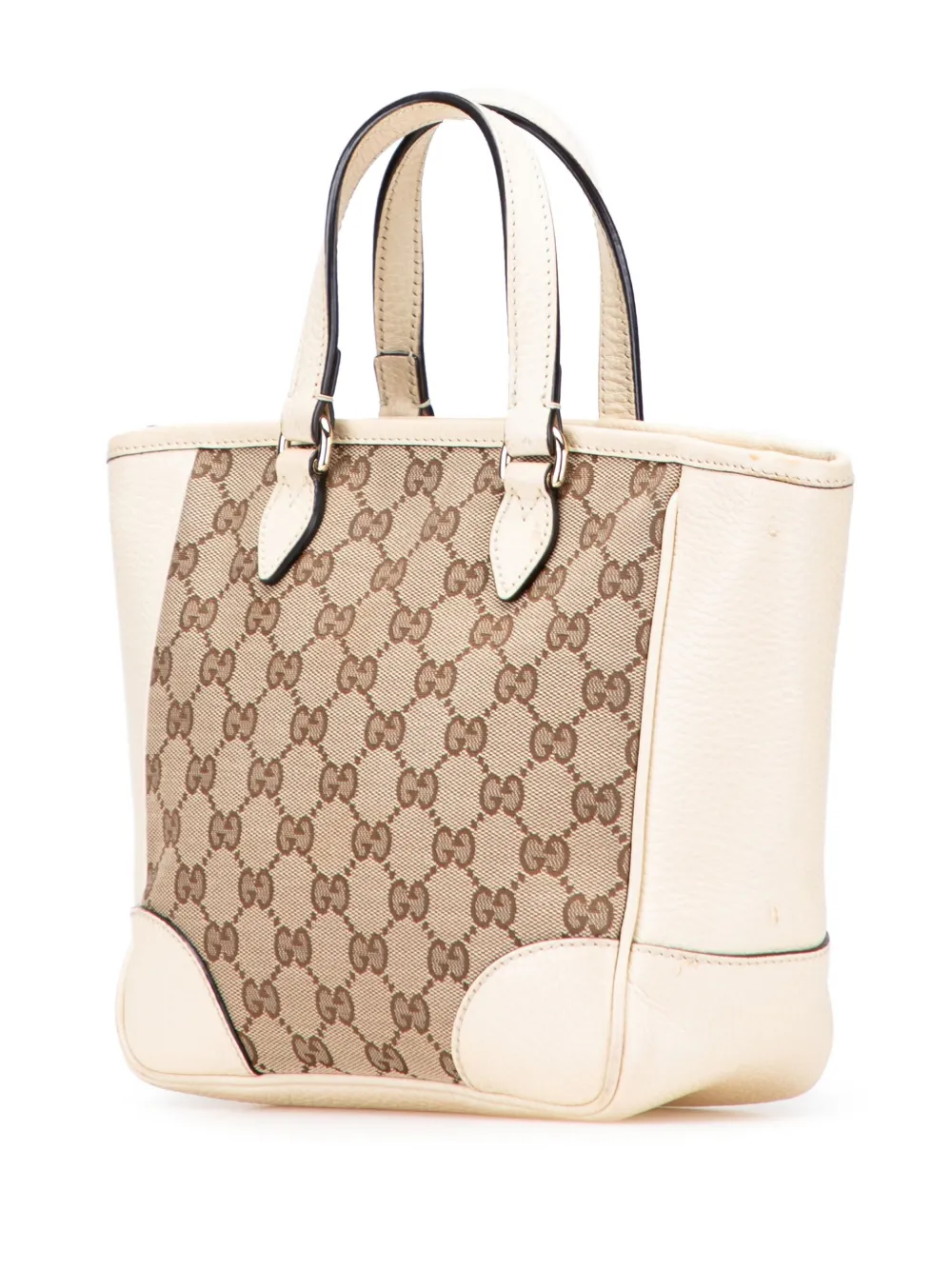 Pre-owned Gucci 2000-2015 Small Gg Canvas Bree Satchel In Brown