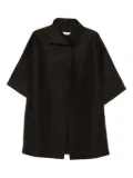 Harris Wharf London short-sleeve collared coat - Brown
