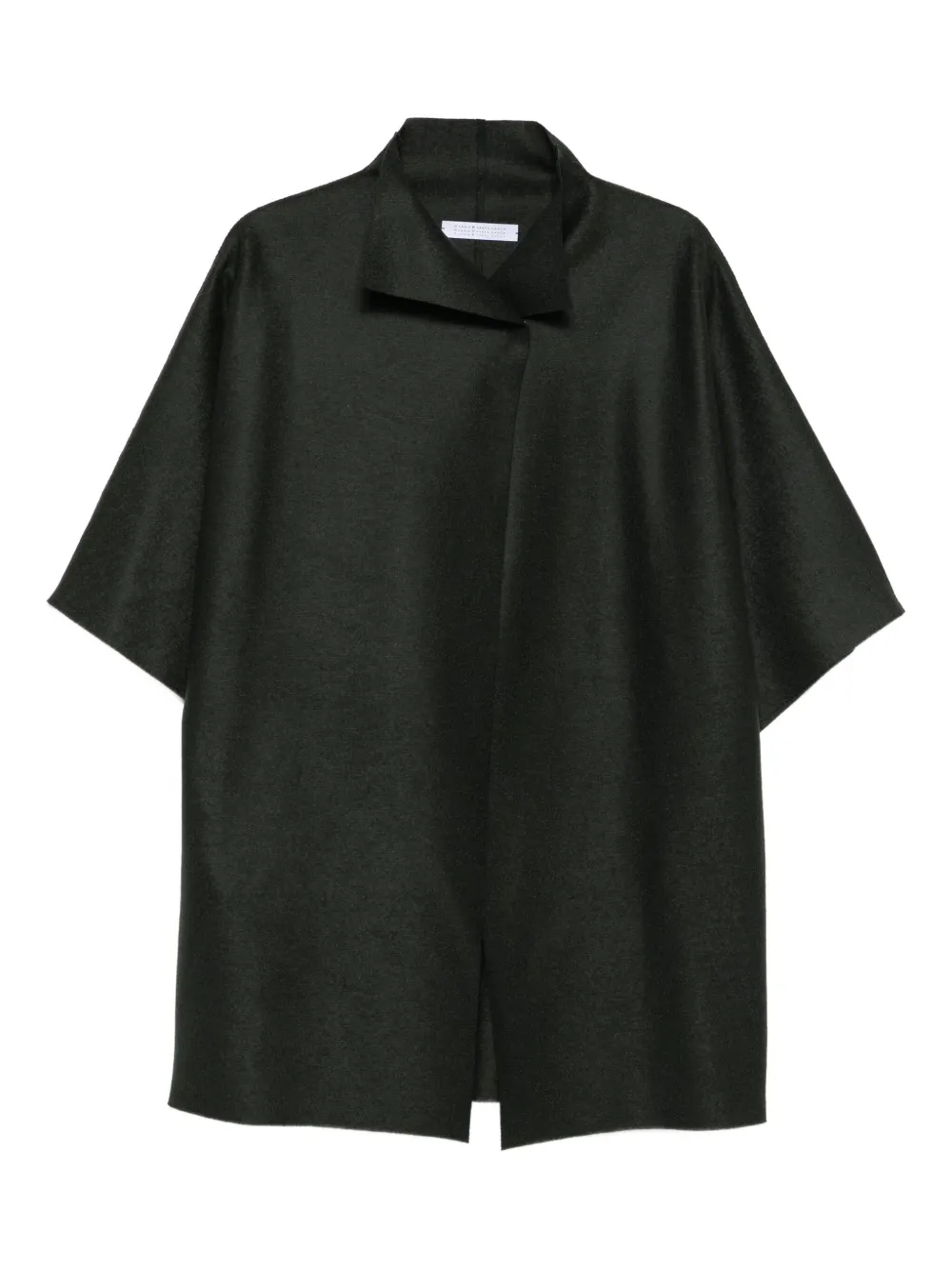 Harris Wharf London short-sleeve collared coat | Green | Image 1