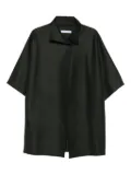Harris Wharf London short-sleeve collared coat - Green
