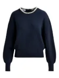 Essentiel Antwerp pearl-embellished sweater - Blue