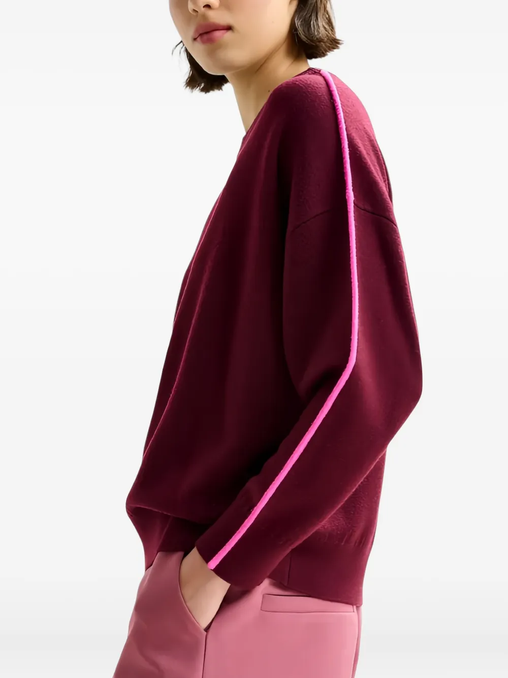 Essentiel Antwerp Trui met ronde hals Rood