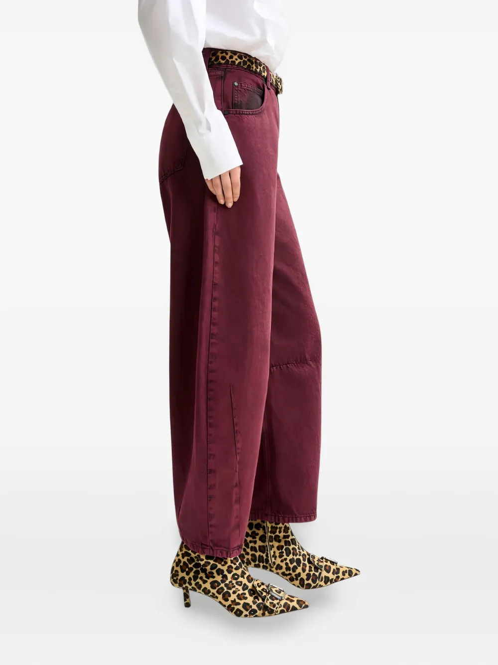 Essentiel Antwerp Balloon-leg Jeans In Brown