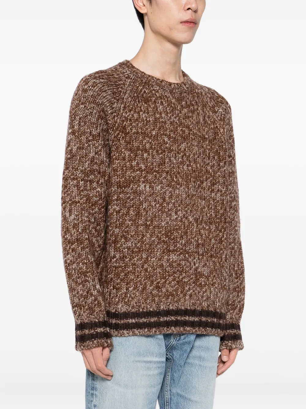 Gant Wool Jumper In Brown