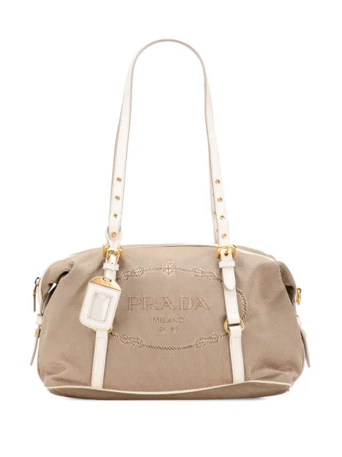 Prada Pre-Owned 2000-2025 Canvas Canapa Logo shoulder bag