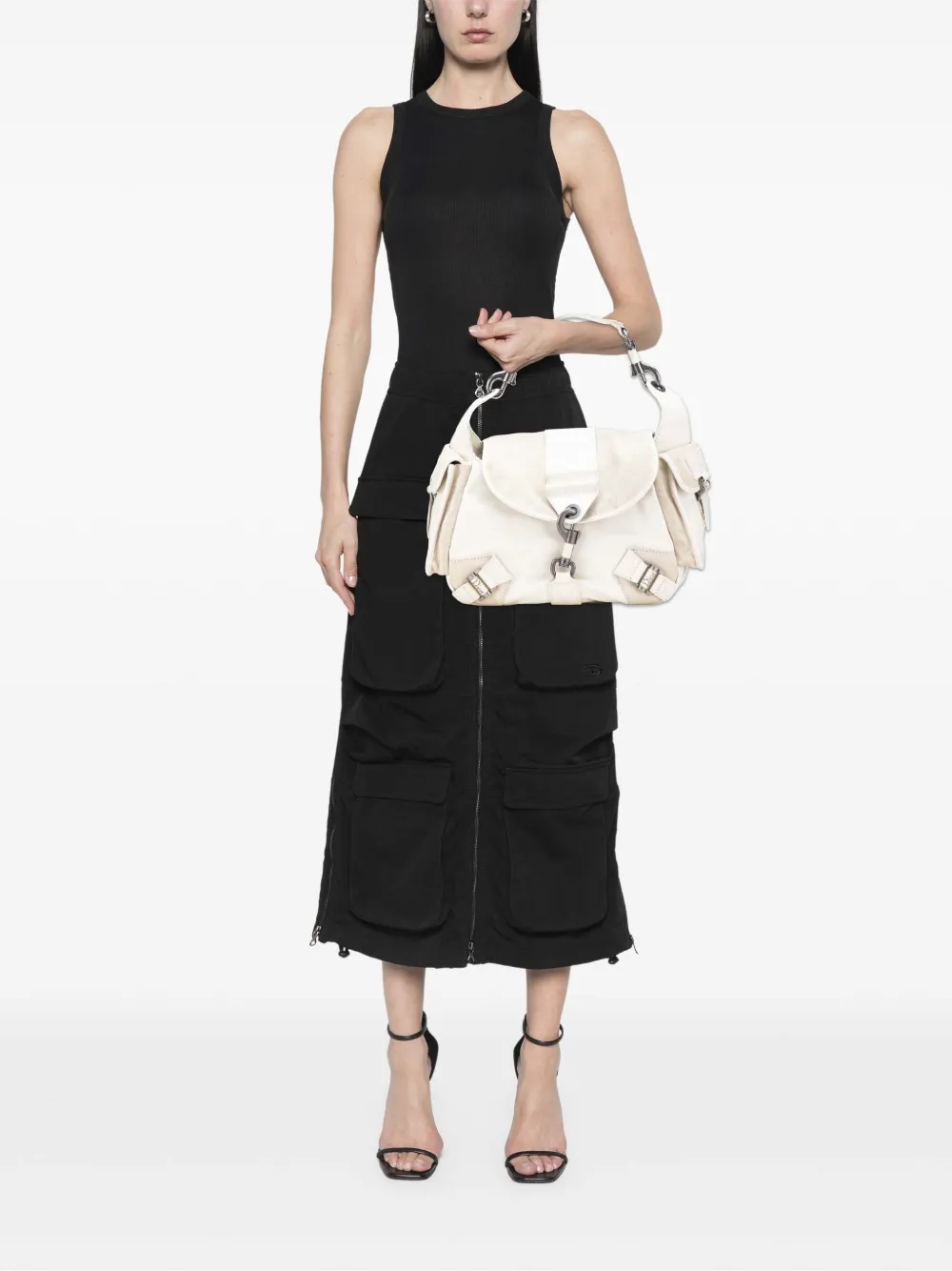 Christian Dior Pre-Owned 2006 Calfskin and Suede Rebelle shoulder bag | Pre-Owned | Image 2