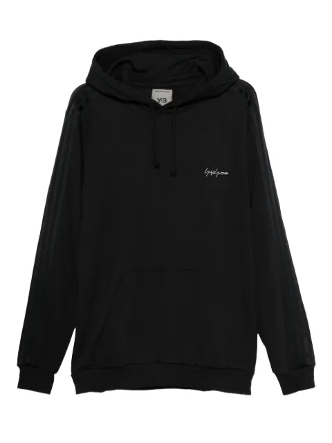 Yohji Yamamoto logo-embroidered hoodie