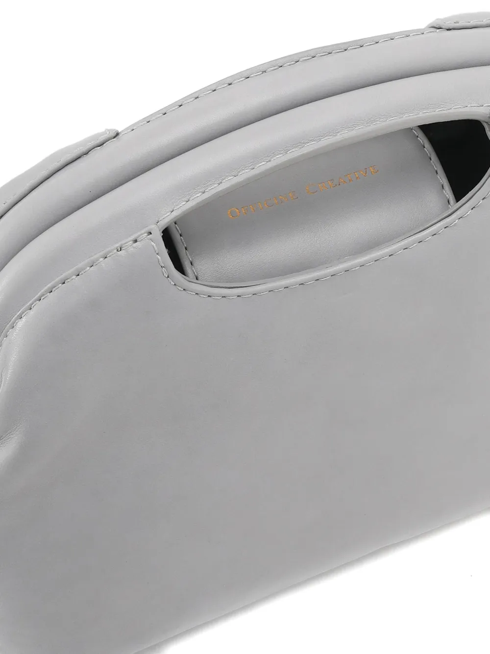 Officine Creative Leather Shoulder Bag In Gray