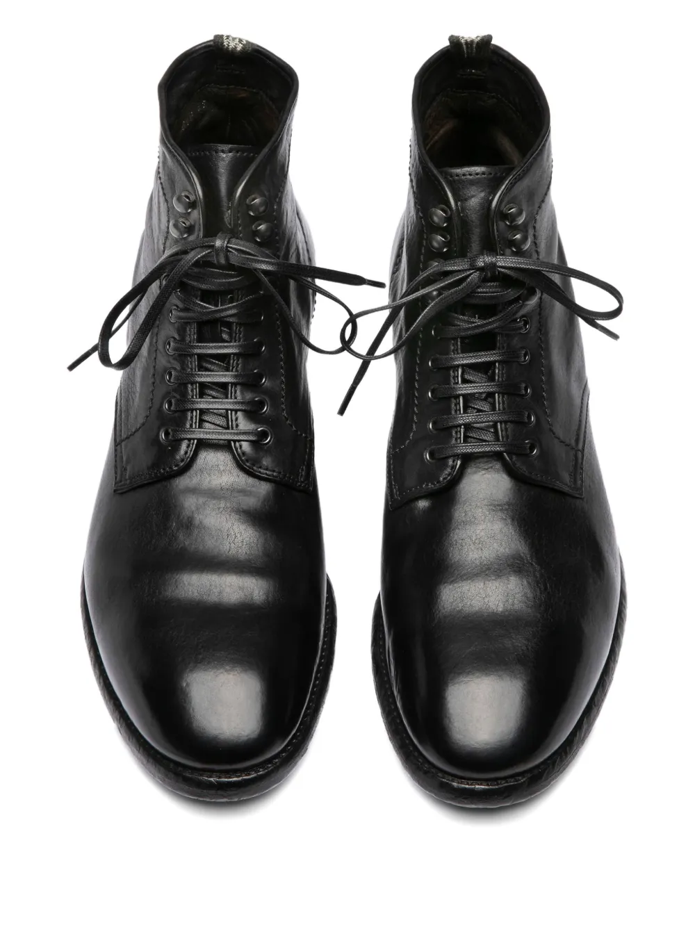 Officine Creative Prince lace-up leather boots Zwart