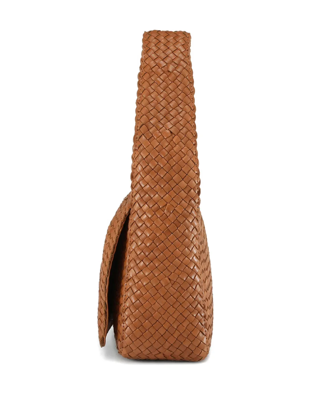 Officine Creative Class Woven Leather Shoulder Bag In Brown