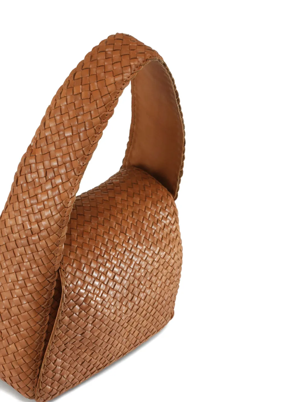 Officine Creative Class Woven Leather Shoulder Bag In Brown