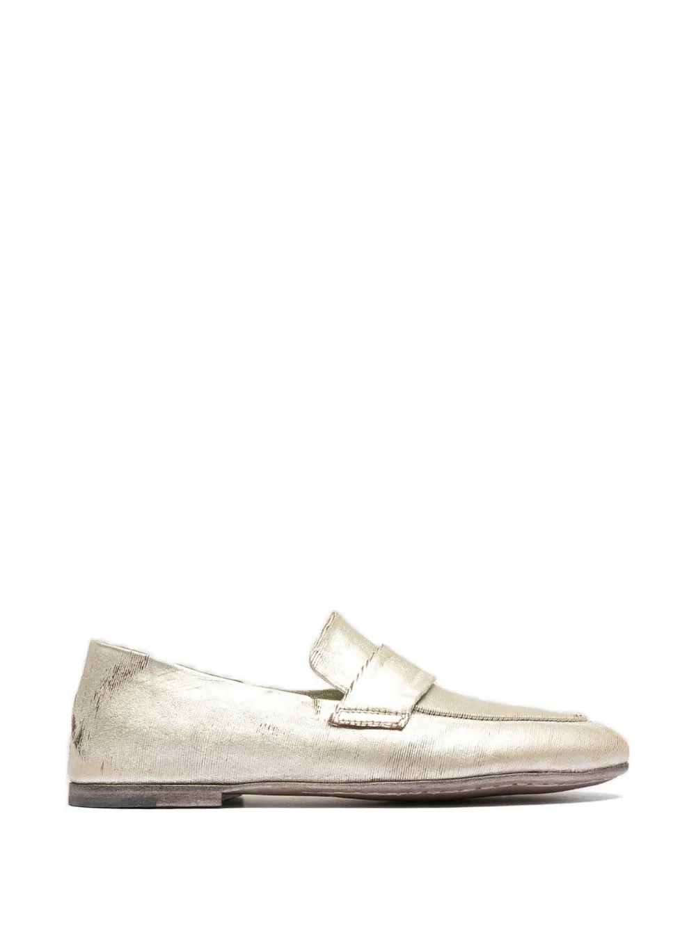 Officine Creative Blair textured loafers - Gold