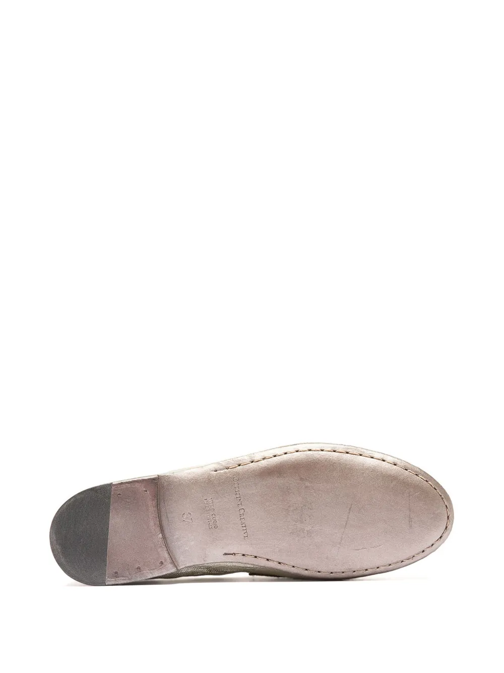 Officine Creative Blair loafers met textuur Goud