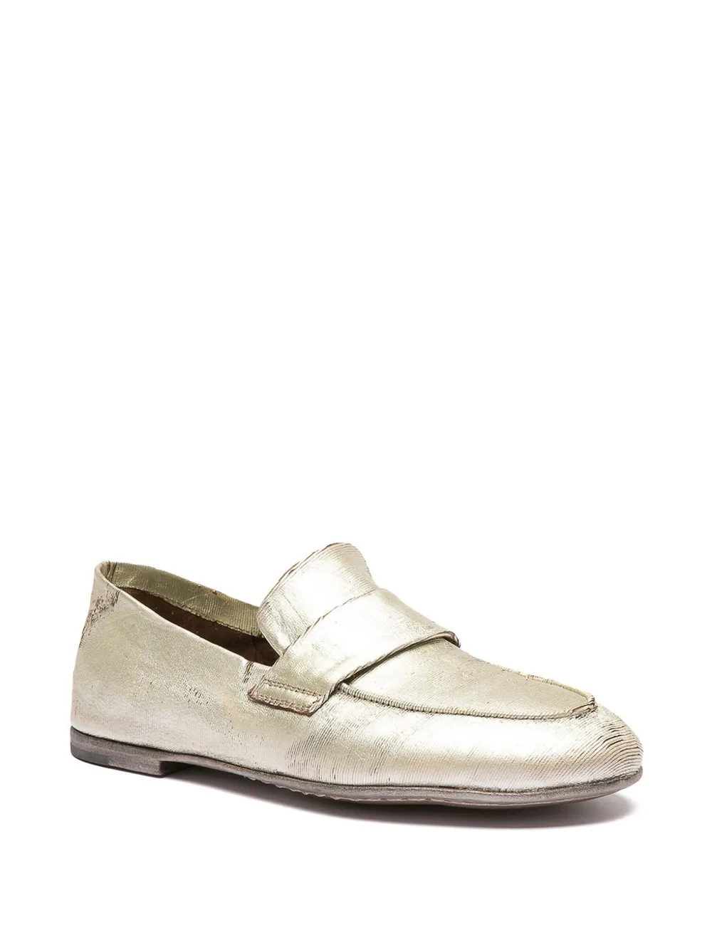 Officine Creative Blair loafers met textuur Goud