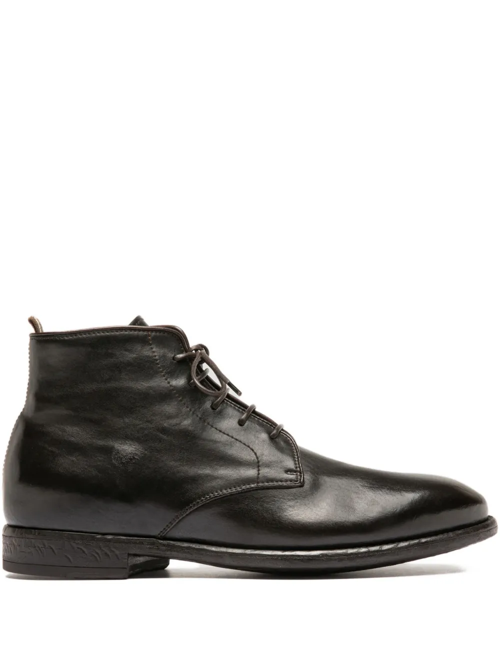 Officine Creative Emory lace-up leather boots Bruin