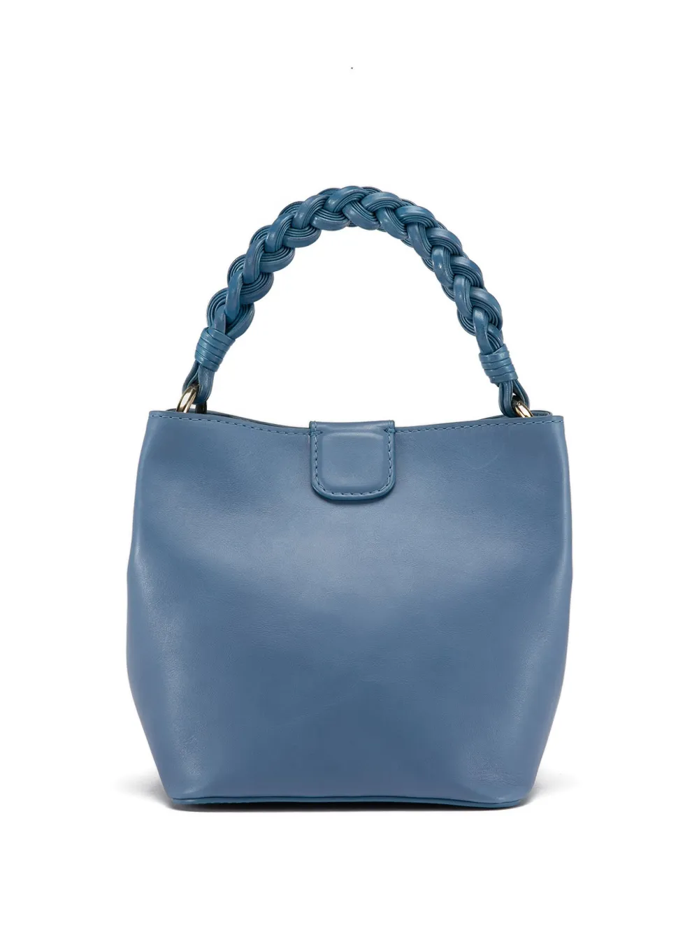 Officine Creative Nolita Braided-handle Bucket Bag In Blue