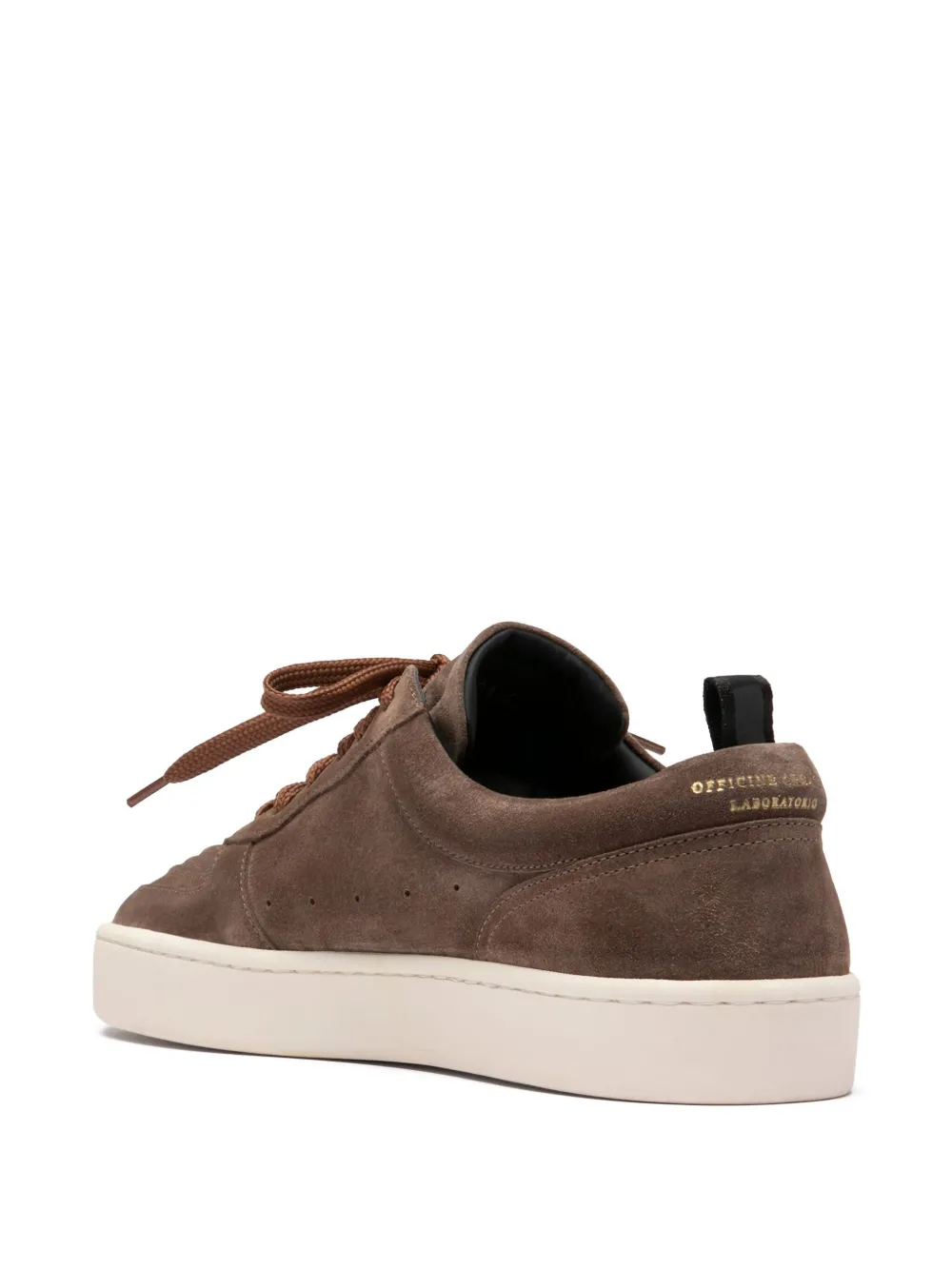 Officine Creative KRAB 001 suède leren sneakers Bruin