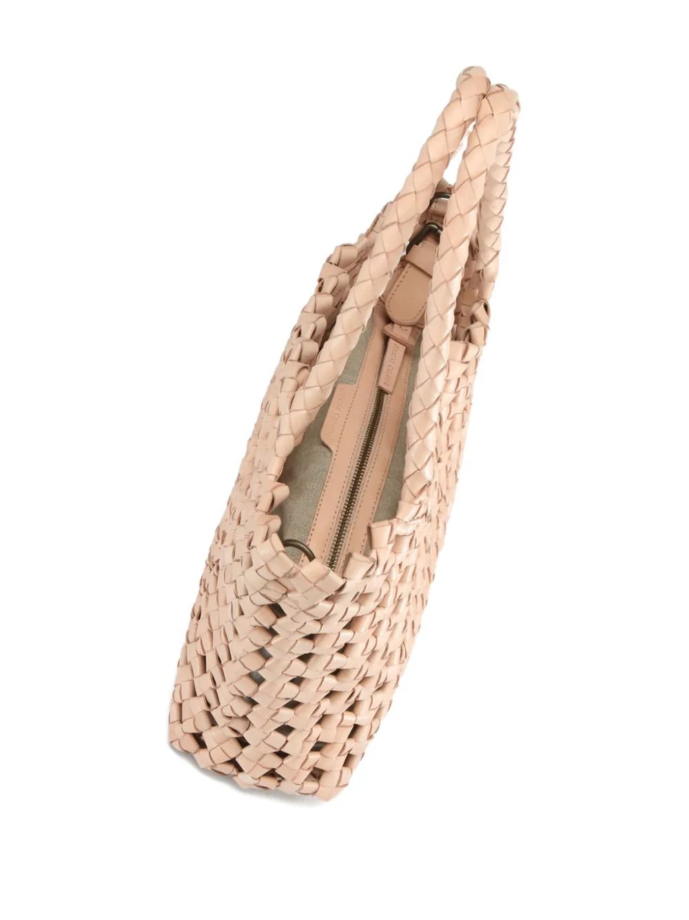 Officine Creative Class Woven Leather Shoulder Bag In Pink