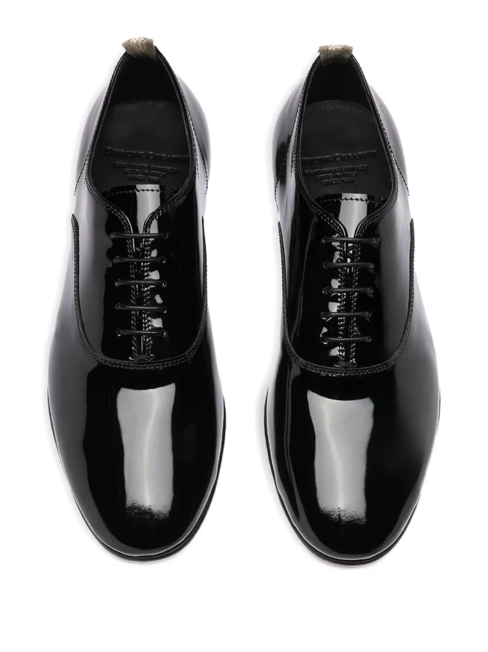 Officine Creative lace-up leather oxford shoes Zwart