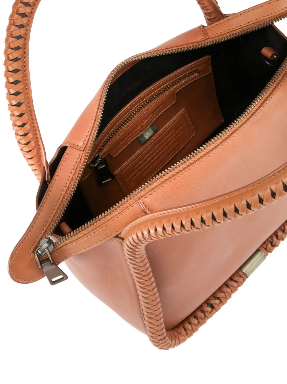 Officine Creative Cabala Leather Shoulder Bag In Brown