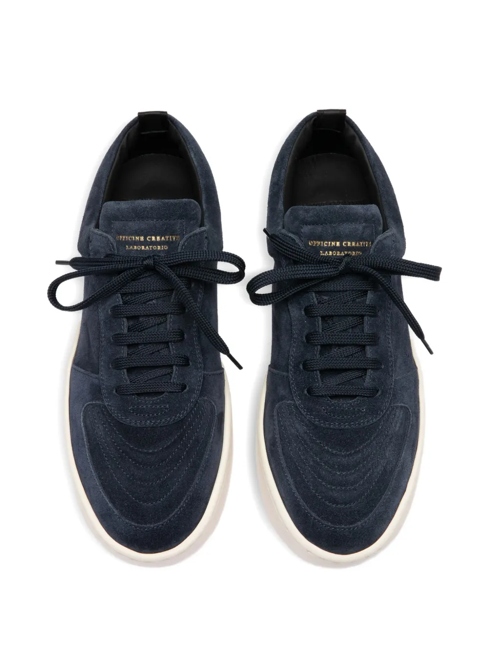 Officine Creative Krab suède leren sneakers Blauw