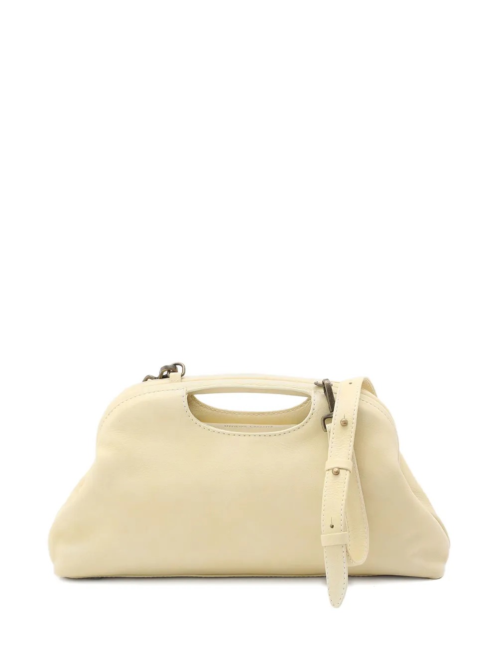 Officine Creative レザー クラッチバッグ - イエロー Officine Creative レザー クラッチバッグ - イエロー